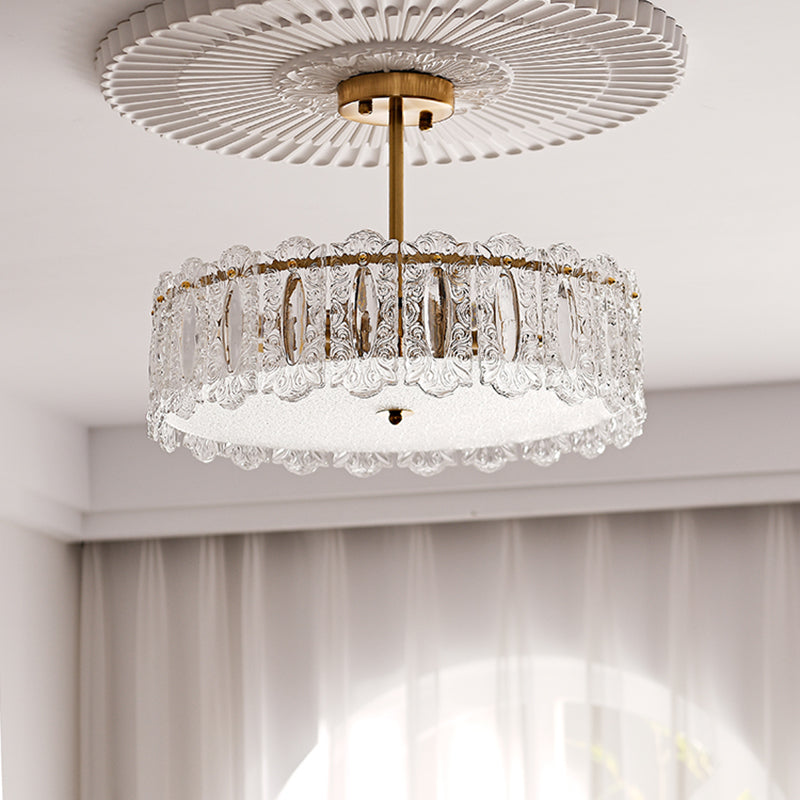 Nordic Flush Mount Light Minimalist Flush Mount Ceiling Light Fixture with Glass Shade