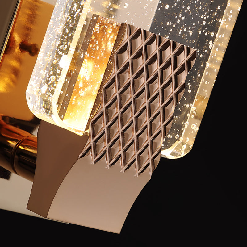 Modern Style Wall Lamp LED Wall Mount Lamp with Crystal Shade for Bedroom