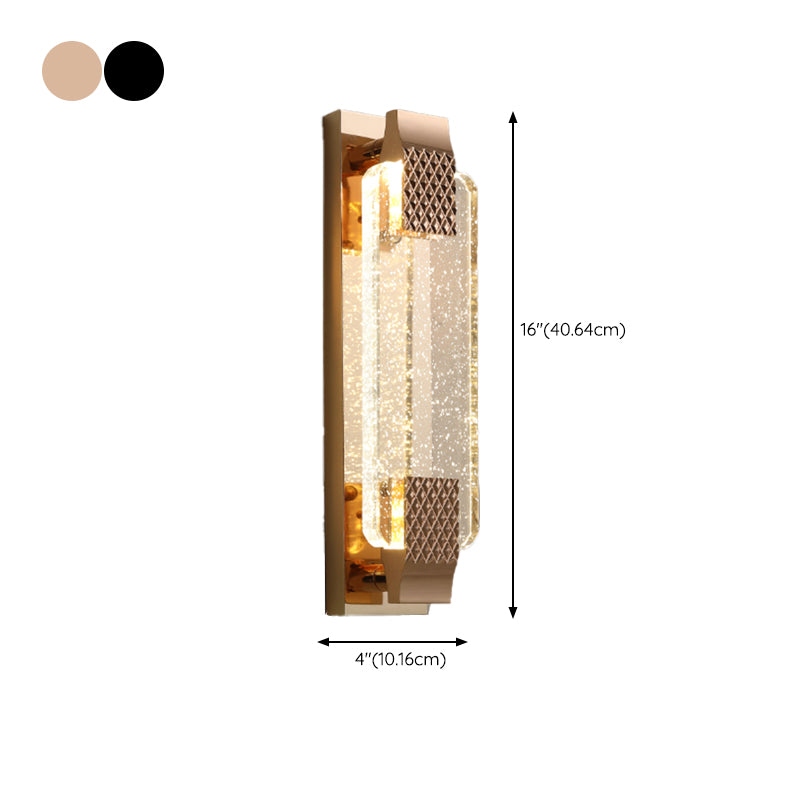 Modern Style Wall Lamp LED Wall Mount Lamp with Crystal Shade for Bedroom