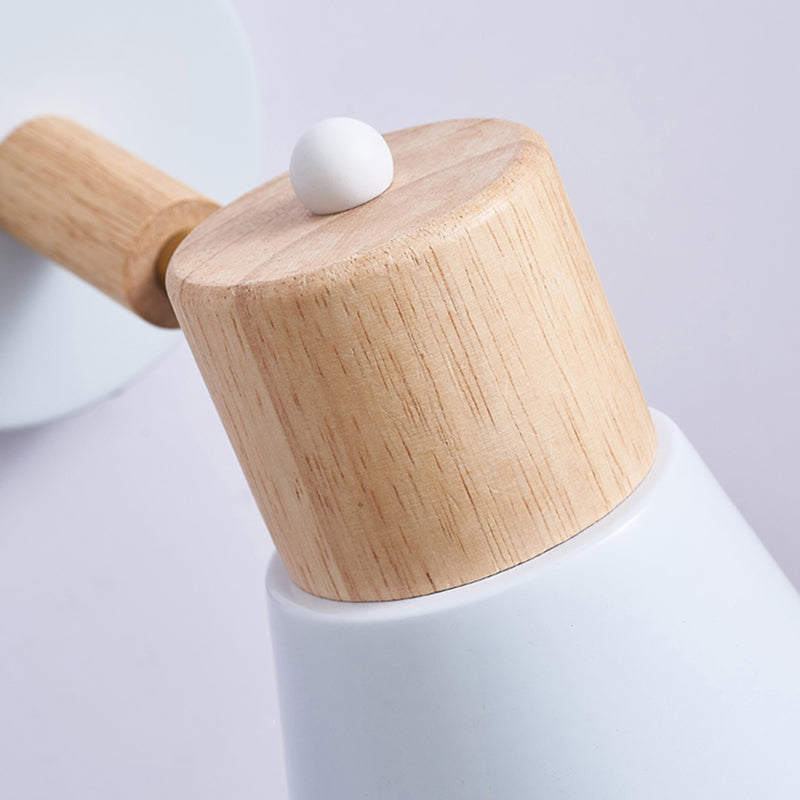 Modern Metal Wall Sconce Lighting White Wall Mounted Lights for Bedroom