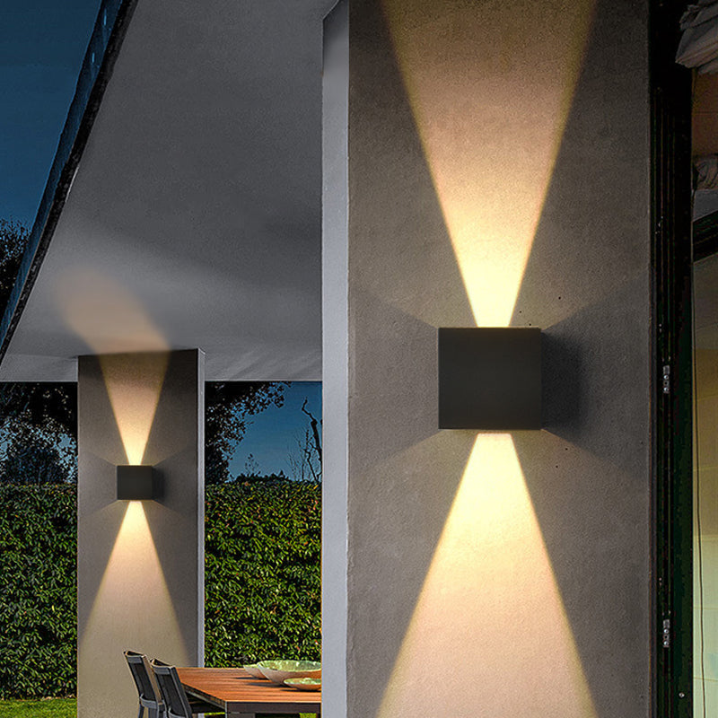 Metal Sconce Light Fixtures Black/White Wall Mounted Lights for Outdoor