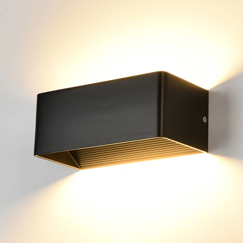 Metal Sconce Light Fixtures Black/White Wall Mounted Lights for Outdoor