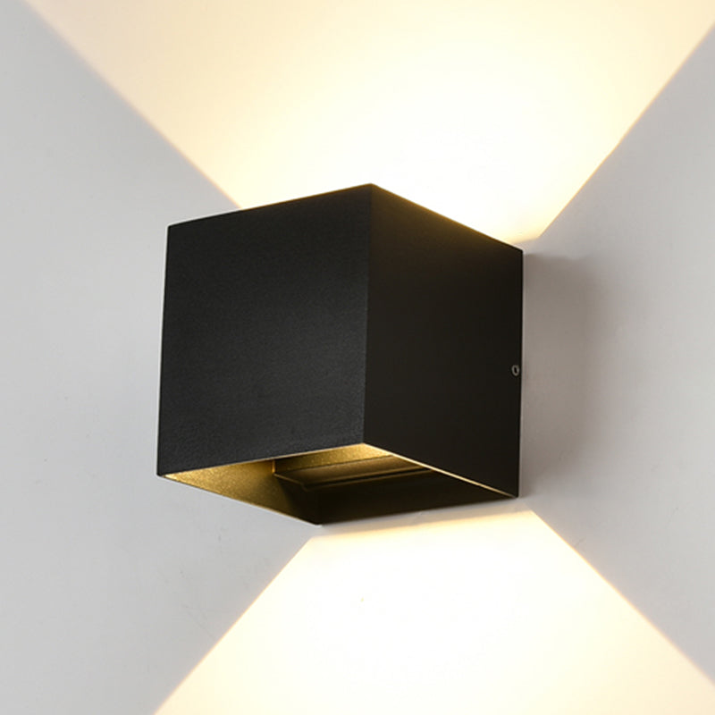 Metal Sconce Light Fixtures Black/White Wall Mounted Lights for Outdoor