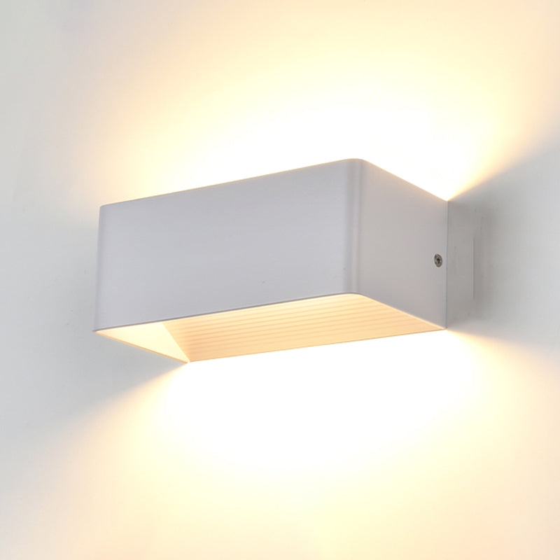 Metal Sconce Light Fixtures Black/White Wall Mounted Lights for Outdoor