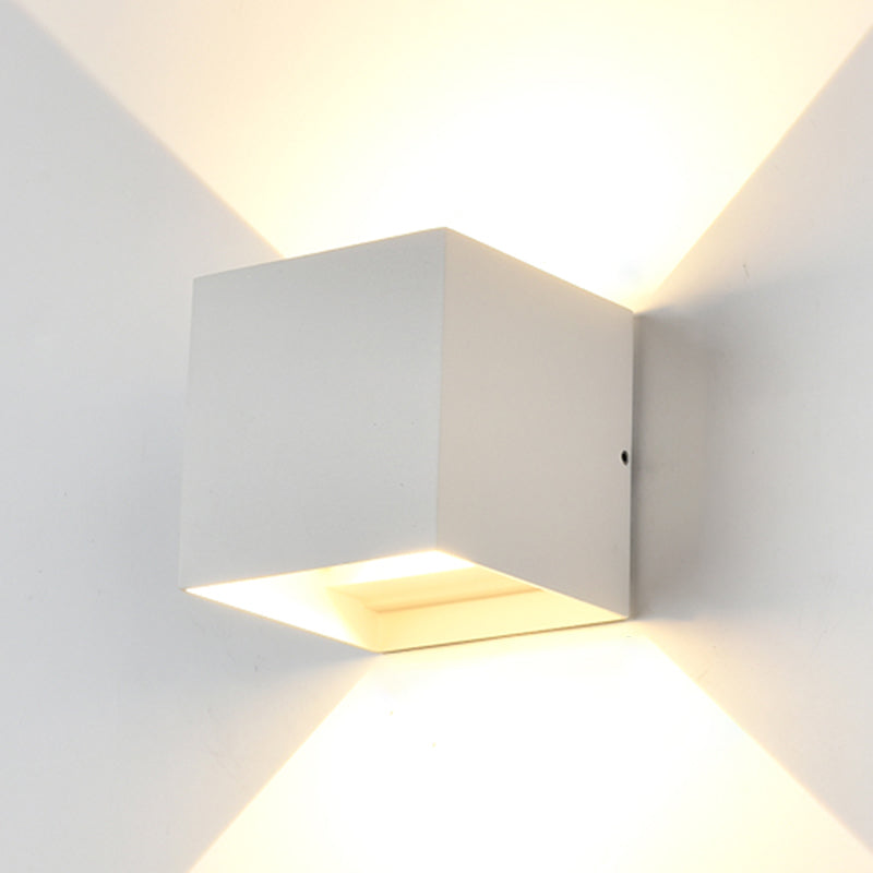 Metal Sconce Light Fixtures Black/White Wall Mounted Lights for Outdoor