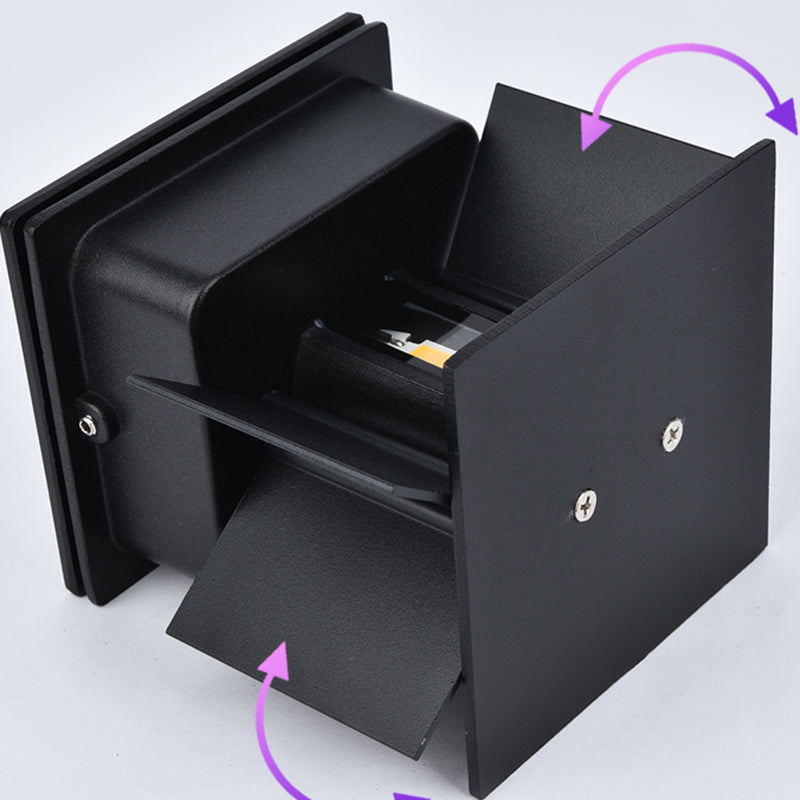 Metal Sconce Light Fixtures Black/White Wall Mounted Lights for Outdoor