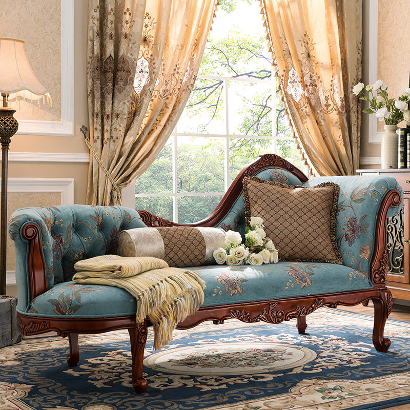 Traditional Chaise Lounge Couch Tufted Chaise Lounge for Bedroom