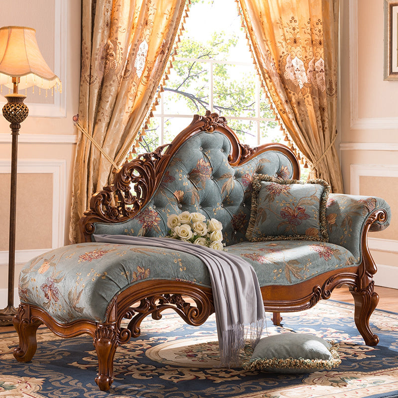 Traditional Chaise Lounge Couch Tufted Chaise Lounge for Bedroom