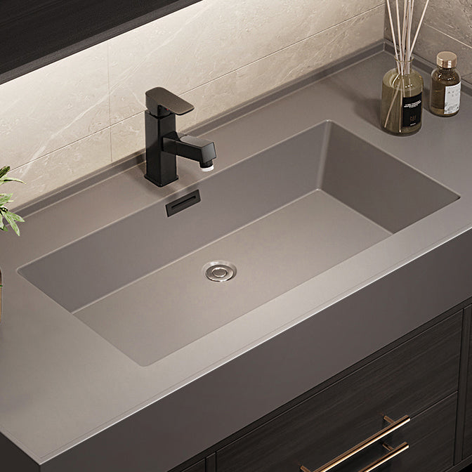 Wall Mount Bathroom Sink Vanity Glam Bathroom Vanity Set with Mirror