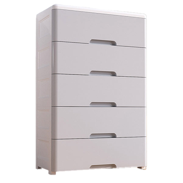 Ultra-Modern Vertical Kids Nightstand Plastic Kids Furniture with Drawers