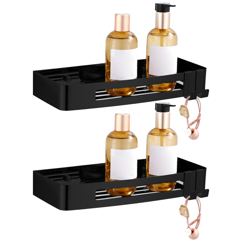 3-Piece Modern Bath Hardware Set in Stainless Steel, Bath Shelf