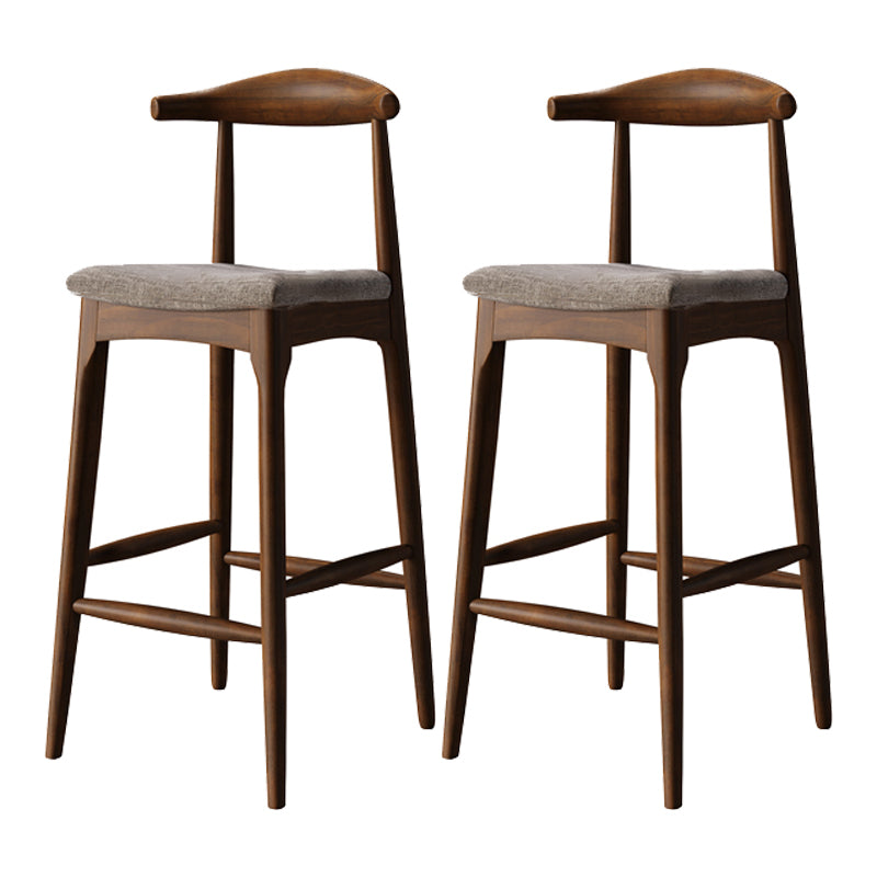 Modern Counter Height Pub Set 1/2/3 Pcs Solid Wood Bar Table and Stools in Brown
