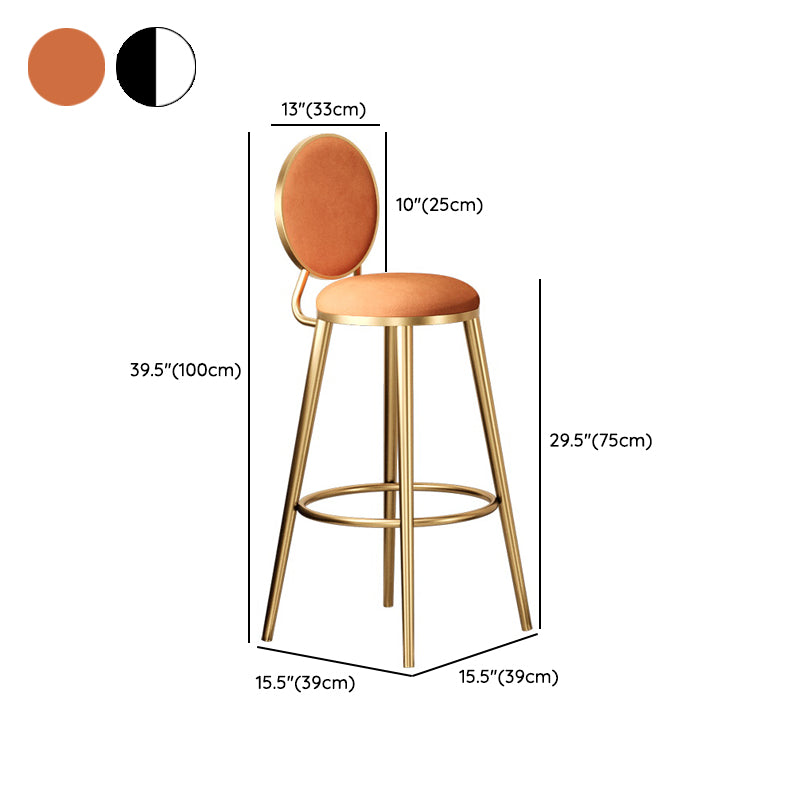 Modern Round Bar Table Set 1/3 Pcs Solid Wood Bar Table and Leather Upholstered Stools