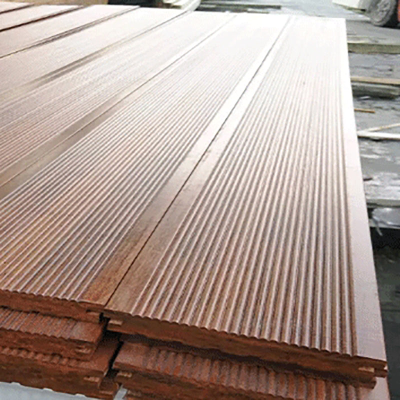 Outdoor Deck Tiles Striped Composite Wooden Snapping Deck Tiles