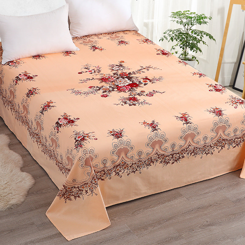 Sheet Sets Cotton Floral Printed Breathable Wrinkle Resistant Super Soft Bed Sheet Set