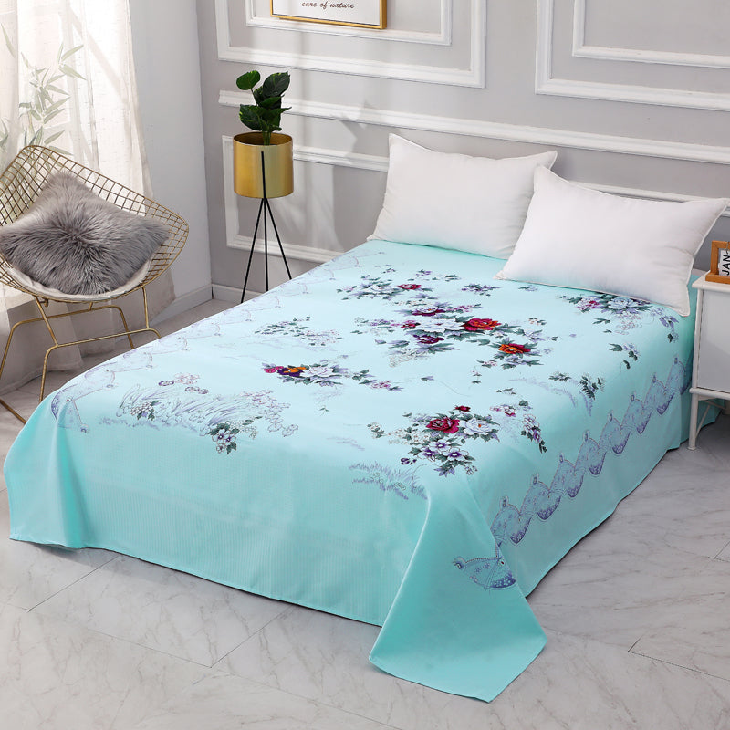 Sheet Sets Cotton Floral Printed Breathable Wrinkle Resistant Super Soft Bed Sheet Set