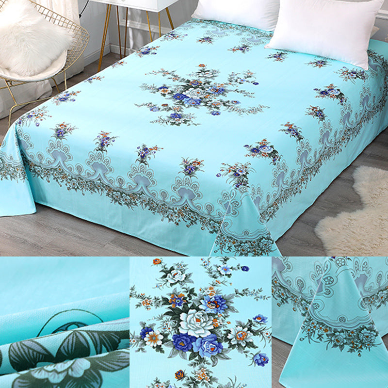 Sheet Sets Cotton Floral Printed Breathable Wrinkle Resistant Super Soft Bed Sheet Set