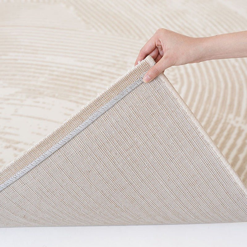 Natural Colorblock Rug Morandi Color Area Rug Polyester Easy Care Carpet for Bedroom