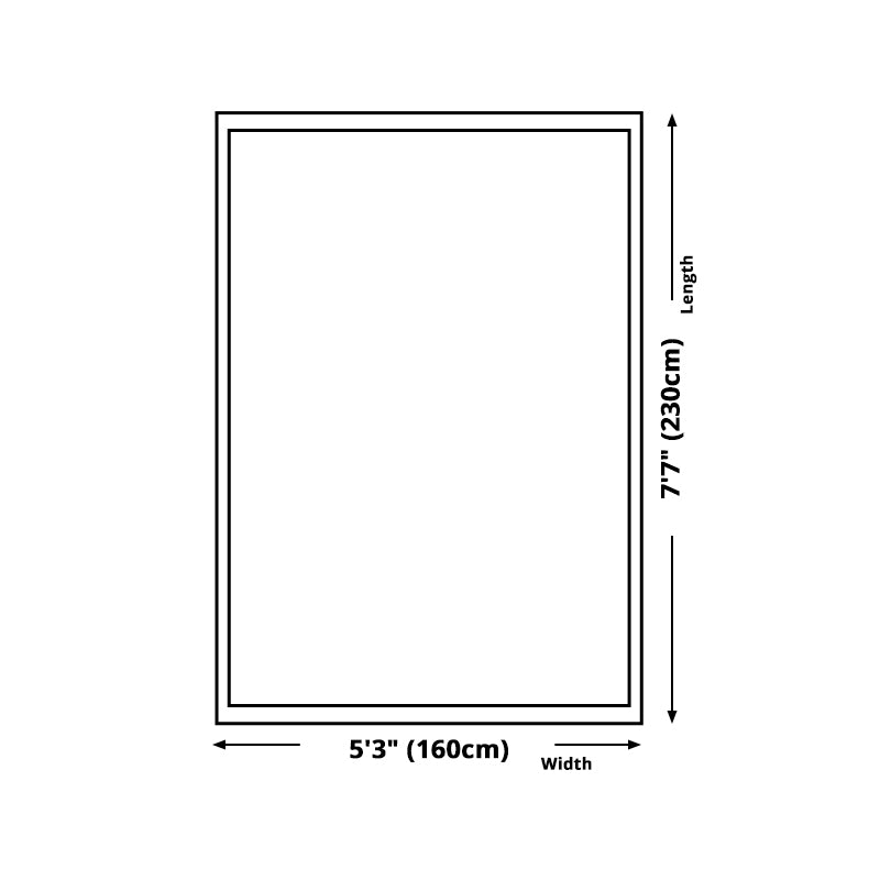 Natural Colorblock Rug Morandi Color Area Rug Polyester Easy Care Carpet for Bedroom