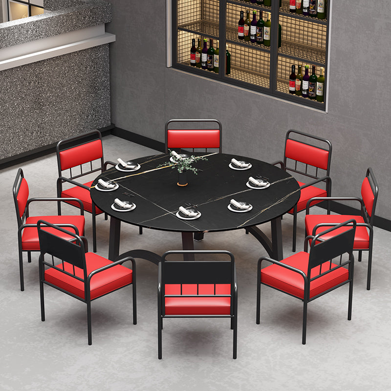 Modern Furniture 1/2/3/5/7/9 Pieces Sintered Stone Dining Set in Black