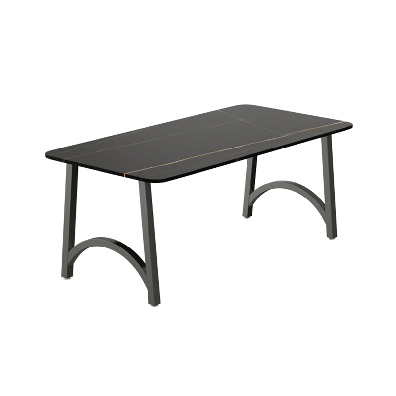 Modern Furniture 1/2/3/5/7/9 Pieces Sintered Stone Dining Set in Black