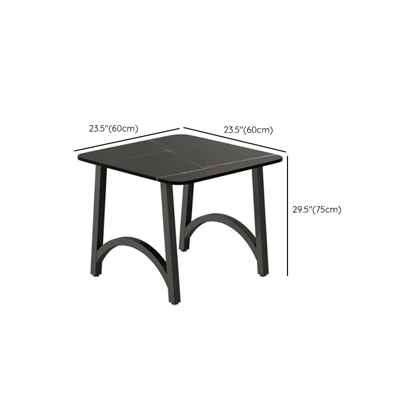 Modern Furniture 1/2/3/5/7/9 Pieces Sintered Stone Dining Set in Black