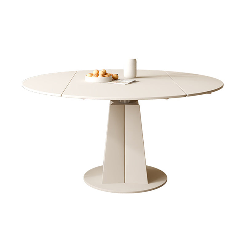 Contemporary 1/2/4/5/7 Pieces Furniture Round Stone Dining Set in White
