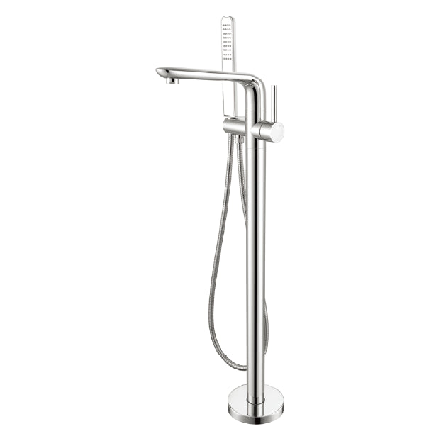 Traditional Floor Mounted Metal Freestanding Tub Filler Swivel Tub Filler Trim