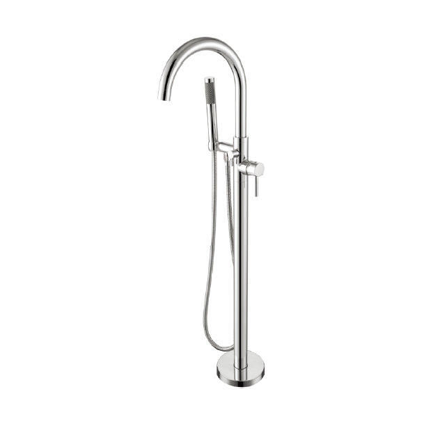 Traditional Floor Mounted Metal Freestanding Tub Filler Swivel Tub Filler Trim