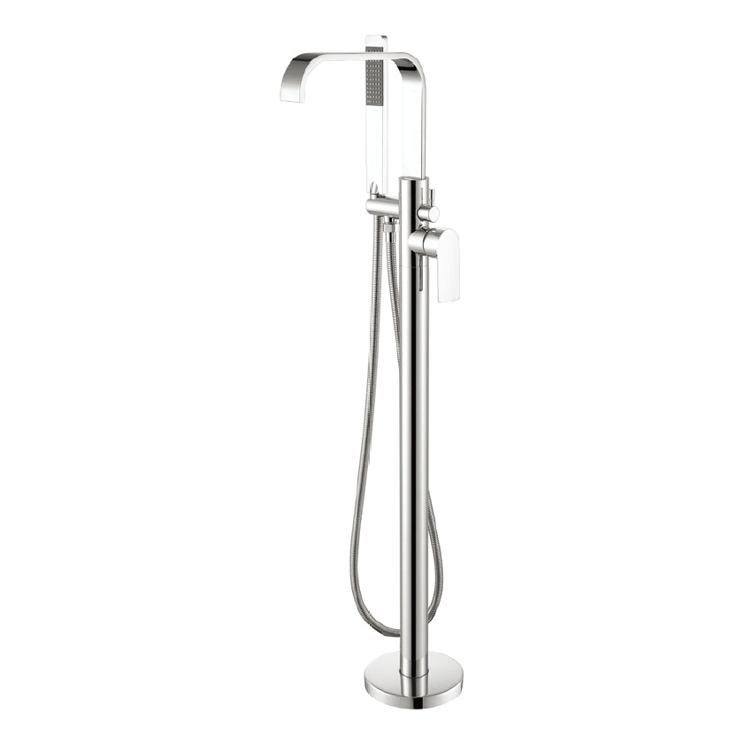 Traditional Floor Mounted Metal Freestanding Tub Filler Swivel Tub Filler Trim