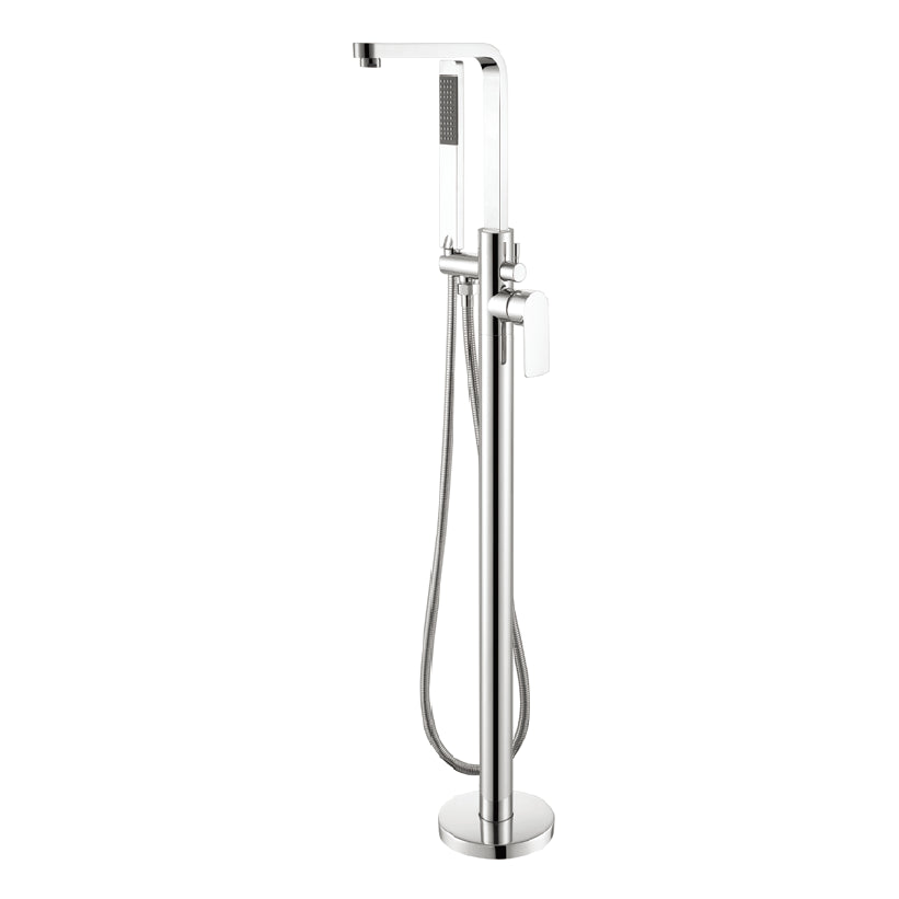 Traditional Floor Mounted Metal Freestanding Tub Filler Swivel Tub Filler Trim