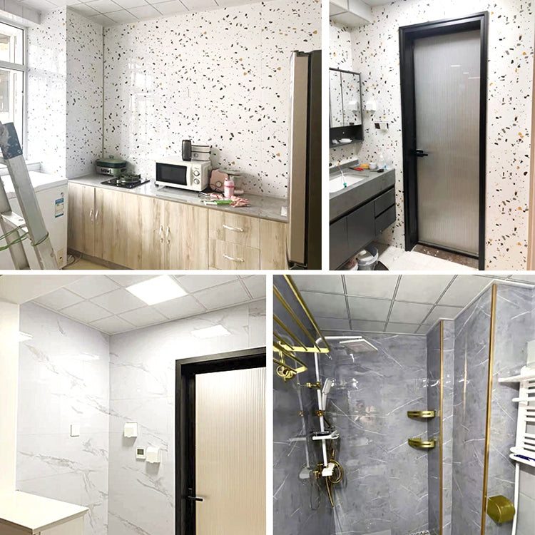 Modern Tin Backsplash Paneling Smooth Glossy Surface Wall Ceiling Board