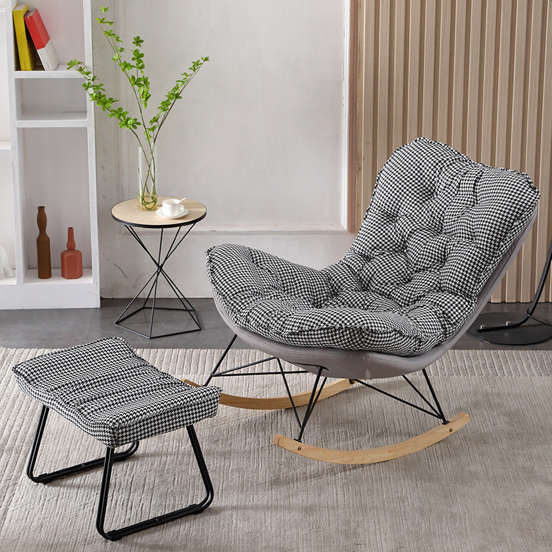 Leisure Light Luxury Rocking Chair Lounge Small Family Lazy Sofa Chair for Apartment