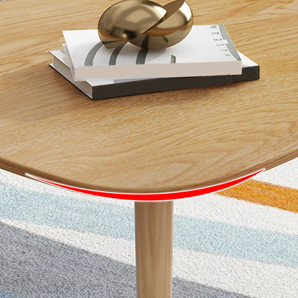 Contemporary Coffee Table Wooden 3 Legs Coffee Cocktail Table