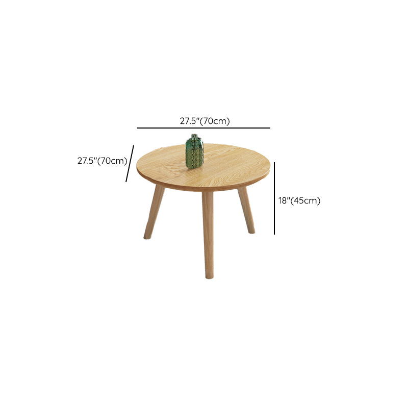 Contemporary Coffee Table Wooden 3 Legs Coffee Cocktail Table