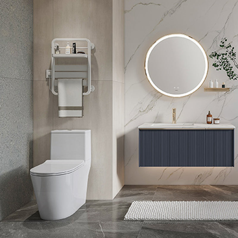 Traditional Floor Mount White Toilet Slow Close Seat Included Toilet Bowl for Bathroom