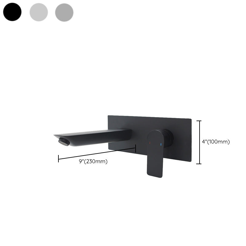 Contemporary Bathtub Faucet Wall Mounted Metal Bath Faucet Trim