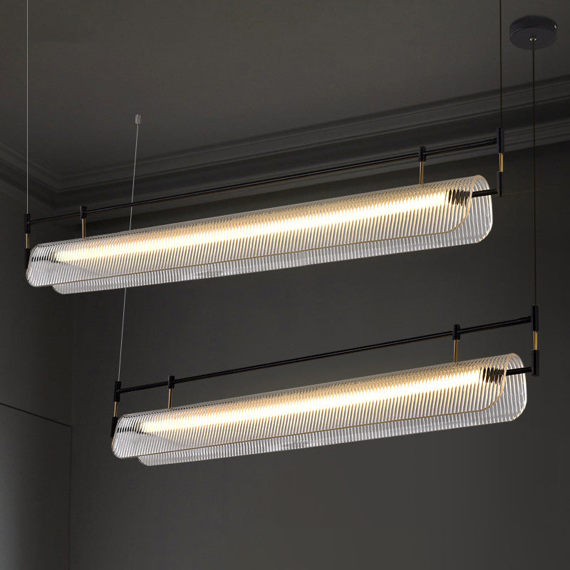Single Golden/Black Modern Island Lighting Unique LED Ceiling Light for Dining Room