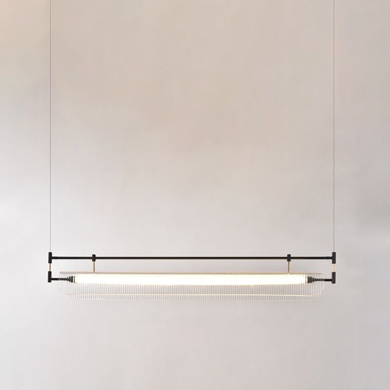 Single Golden/Black Modern Island Lighting Unique LED Ceiling Light for Dining Room