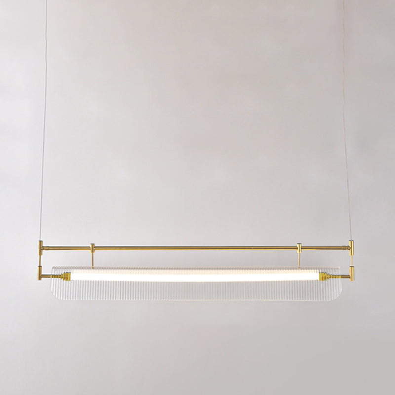 Single Golden/Black Modern Island Lighting Unique LED Ceiling Light for Dining Room