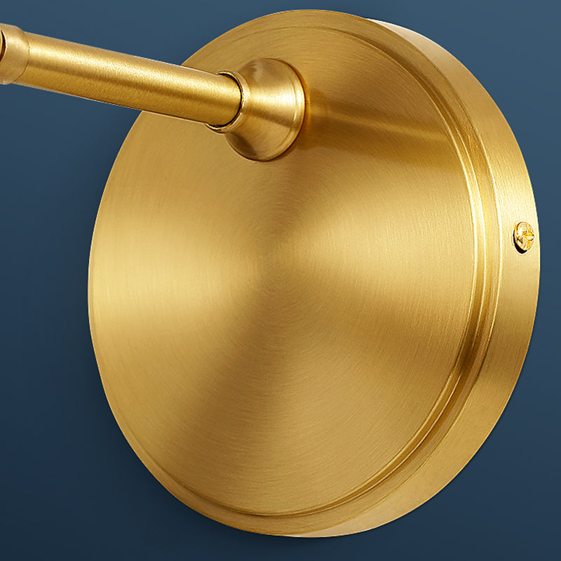 Nordic Style Copper Vanity Light Cylinder Shape Vanity Lamp for Shower Room