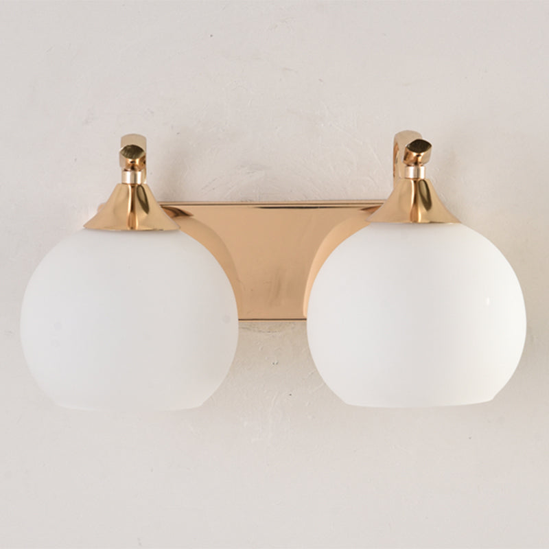 Modern Simple Golden Vanity Light Ball Shape Vanity Lamp for Shower Room