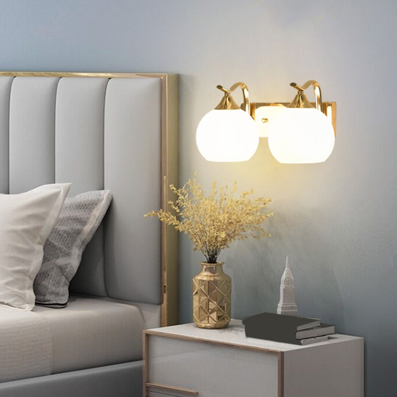 Modern Simple Golden Vanity Light Ball Shape Vanity Lamp for Shower Room