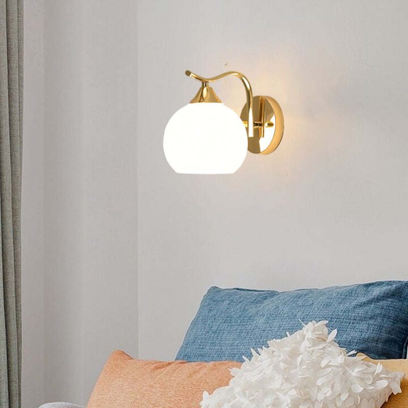 Modern Simple Golden Vanity Light Ball Shape Vanity Lamp for Shower Room