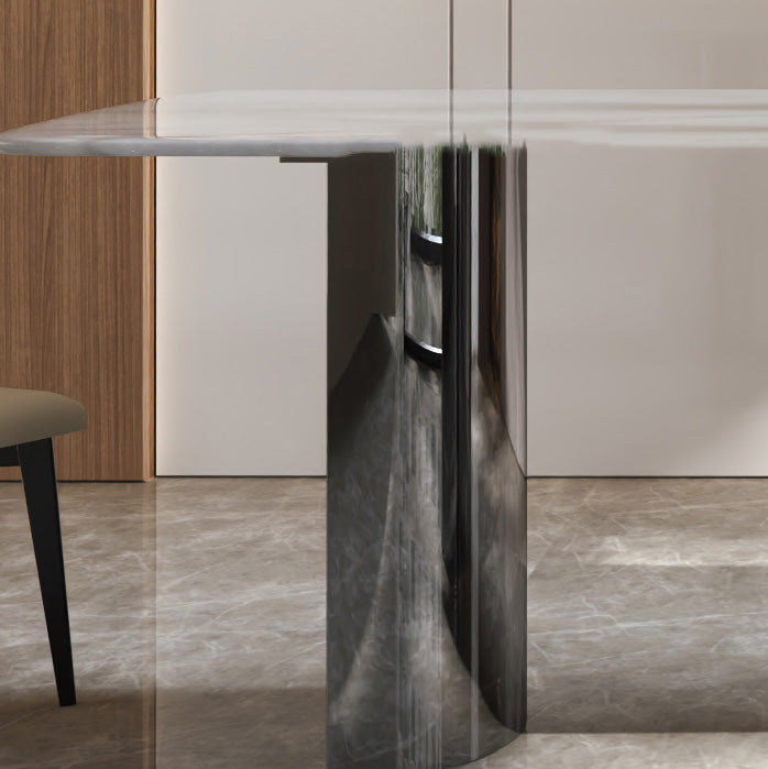 Pedestal Dining Room Table Rectangle Dinner Room Kitchen Table