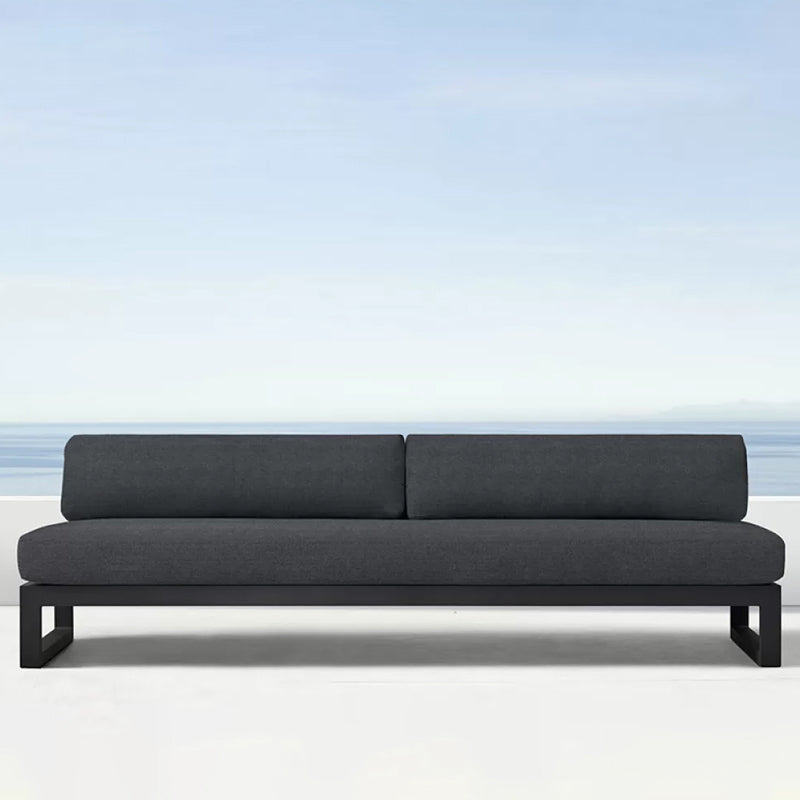 Industrial Outdoor Patio Sofa Fabric Cushion Gray UV Resistant Water Resistant