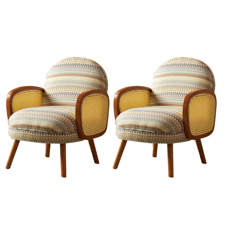 Corduroy Lounge Chair Arms Included Side Chair for Living Room