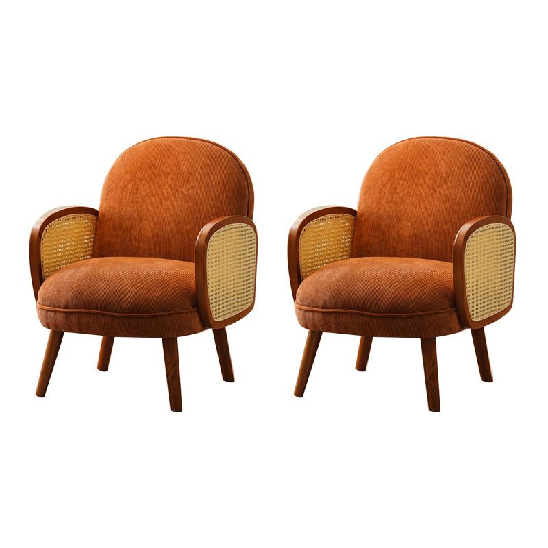Corduroy Lounge Chair Arms Included Side Chair for Living Room