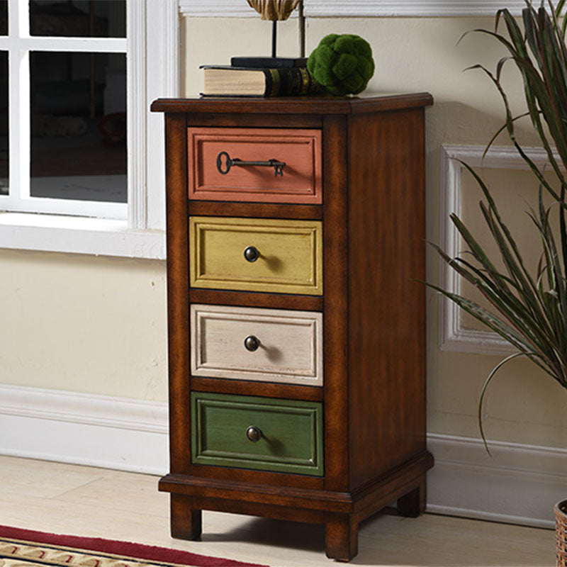 Traditional Wooden Storage Chest Vertical Drawers Included Storage Chest Dresser