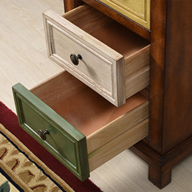 Traditional Wooden Storage Chest Vertical Drawers Included Storage Chest Dresser